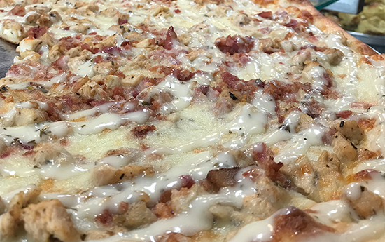 chicken bacon ranch pizza