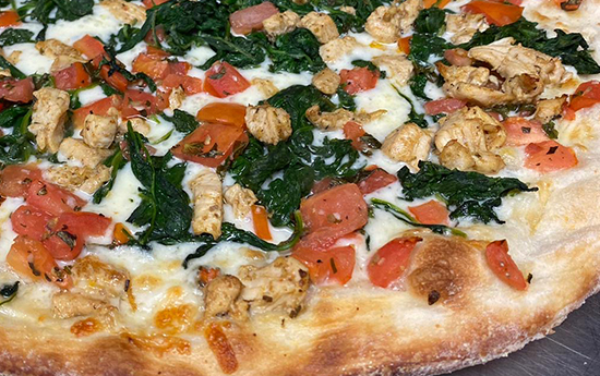 chicken popeye pizza